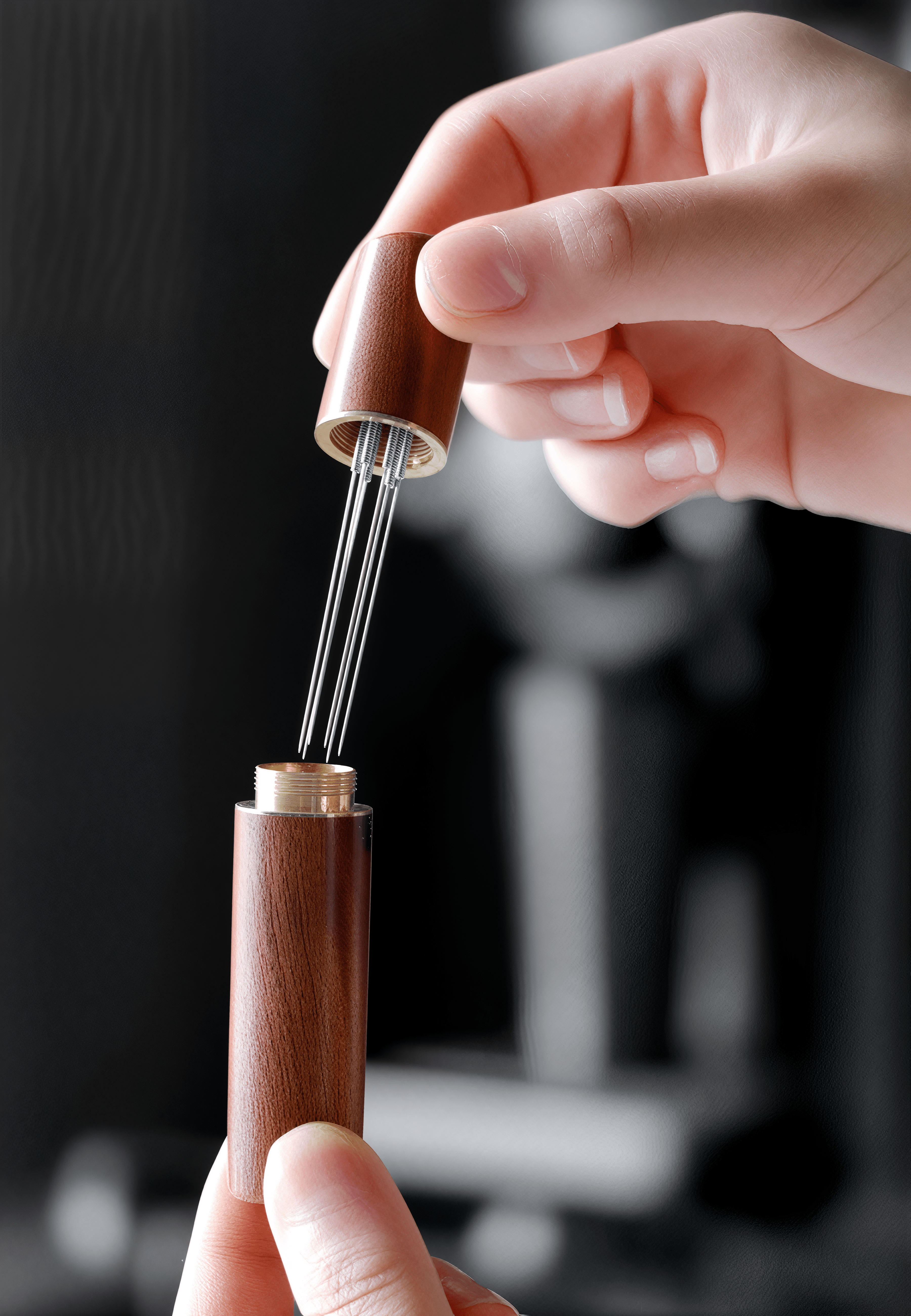 KŌHI-Home Espresso WDT Tool – Stainless Steel Coffee Needle Stirrer &amp; Distributor