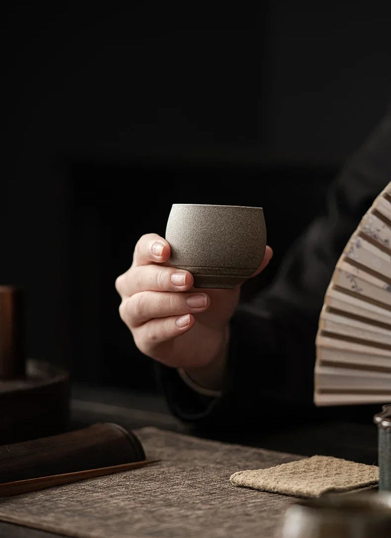 KŌHI-Home Japanese Handmade Stoneware Teacup – 1 Piece