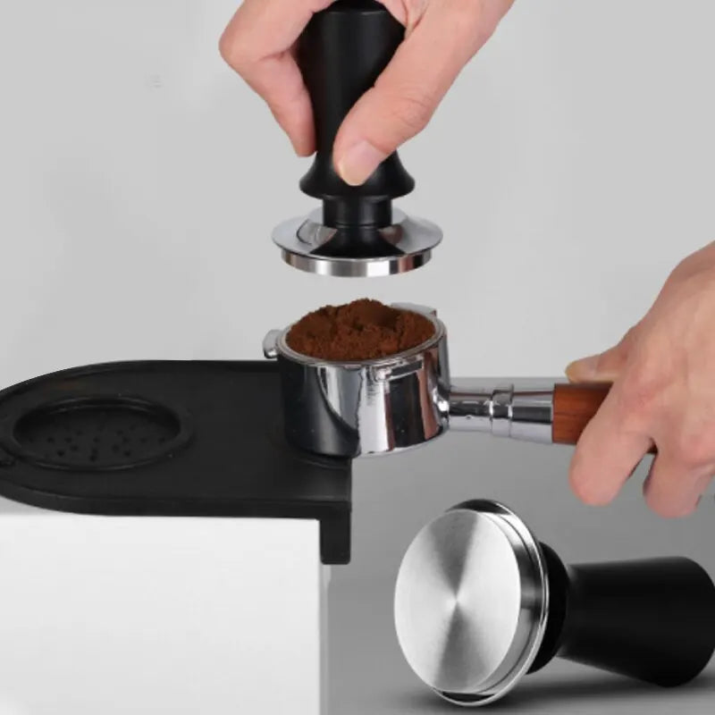 KŌHI-Home Kalibrierter Espresso-Tamper – Federbelasteter Edelstahl-Tamper (51 / 53 / 58 mm)
