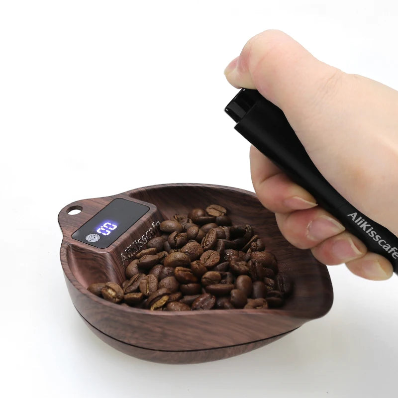 KŌHI-Home Digital Coffee Scale – Precision Bean &amp; Espresso Scale with Display Tray (0.1 g Accuracy)