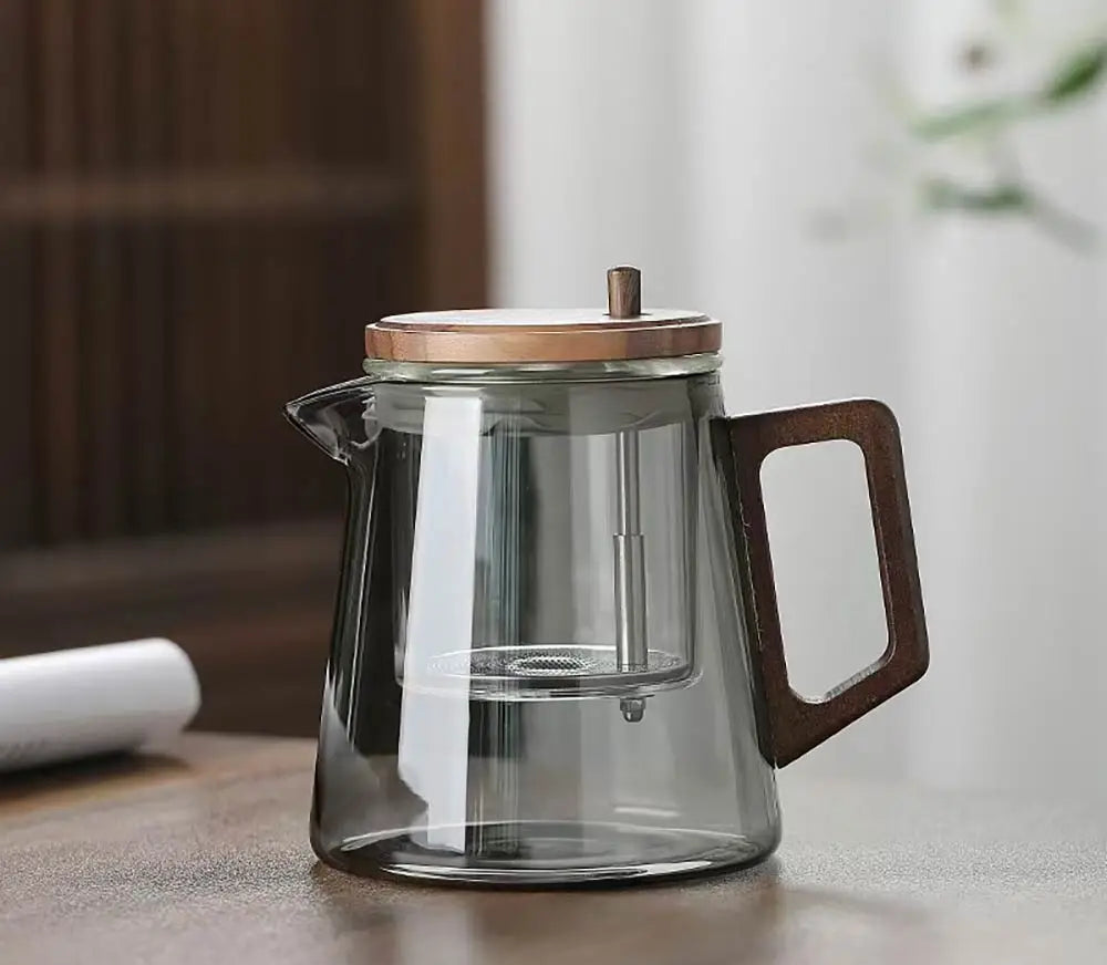KŌHI-Home Glass Teapot with One-Click Tea Separation — 650ml