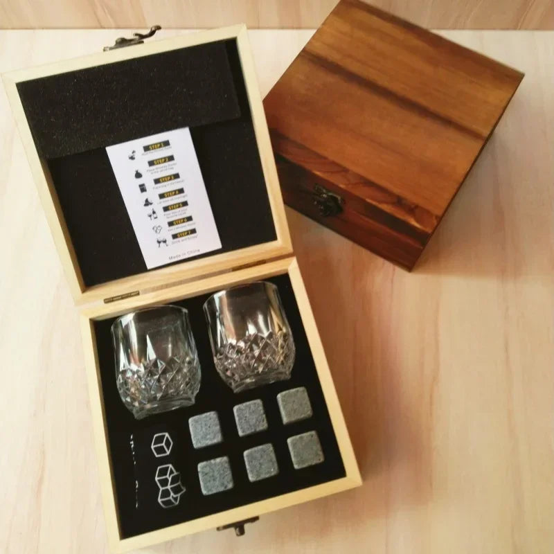 KŌHI-Home Whiskey Stones & Glass Set