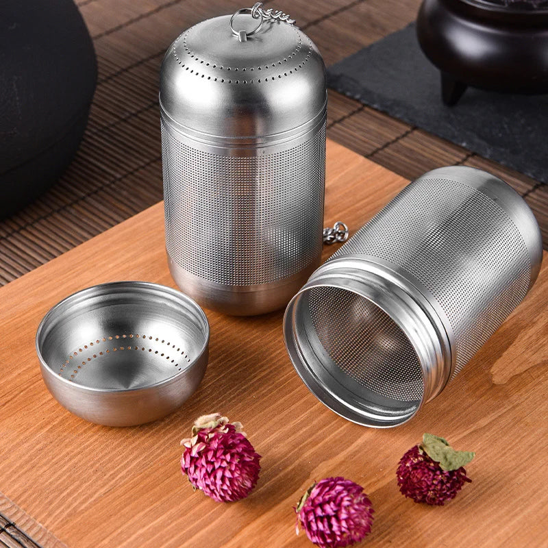 KŌHI-Home Stainless Steel Tea Strainer – Fine Mesh Infuser for Loose Leaf Tea &amp; Spices