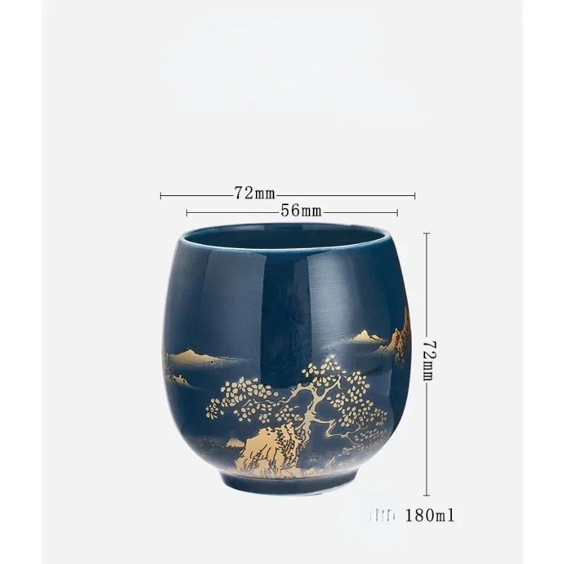 KŌHI-Home Japanese Ceramic Tea Cup – 180 ml Minimalist Master Cup