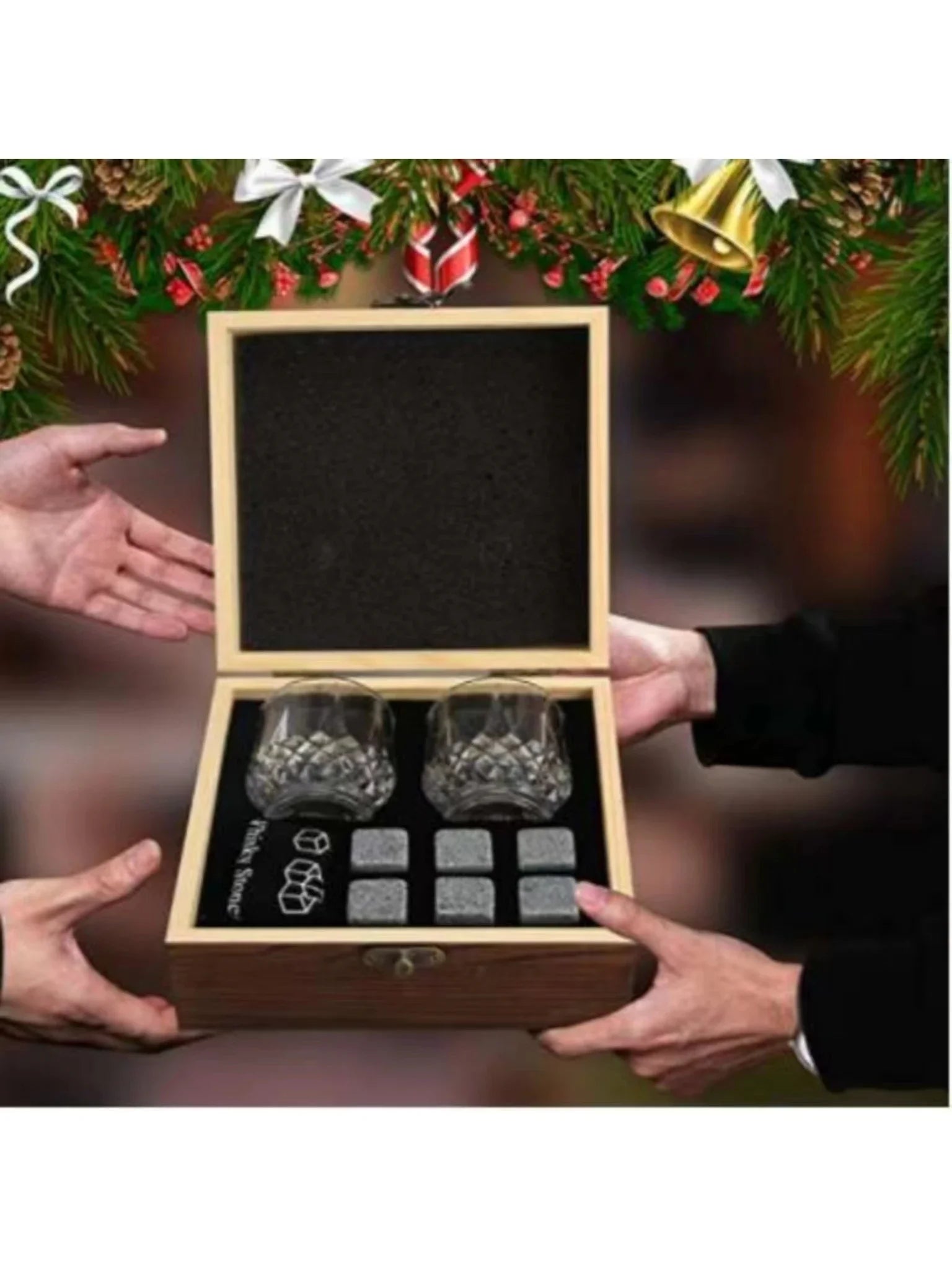 KŌHI-Home Whiskey Stones & Glass Set