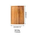 KŌHI-Home Thick Acacia Wood Cutting Board – Large Solid Wood Board for Kitchen & Table