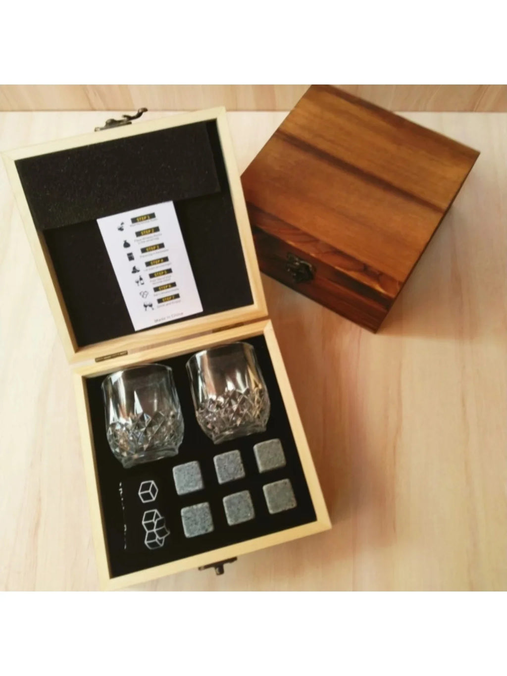 KŌHI-Home Whiskey Stones & Glass Set