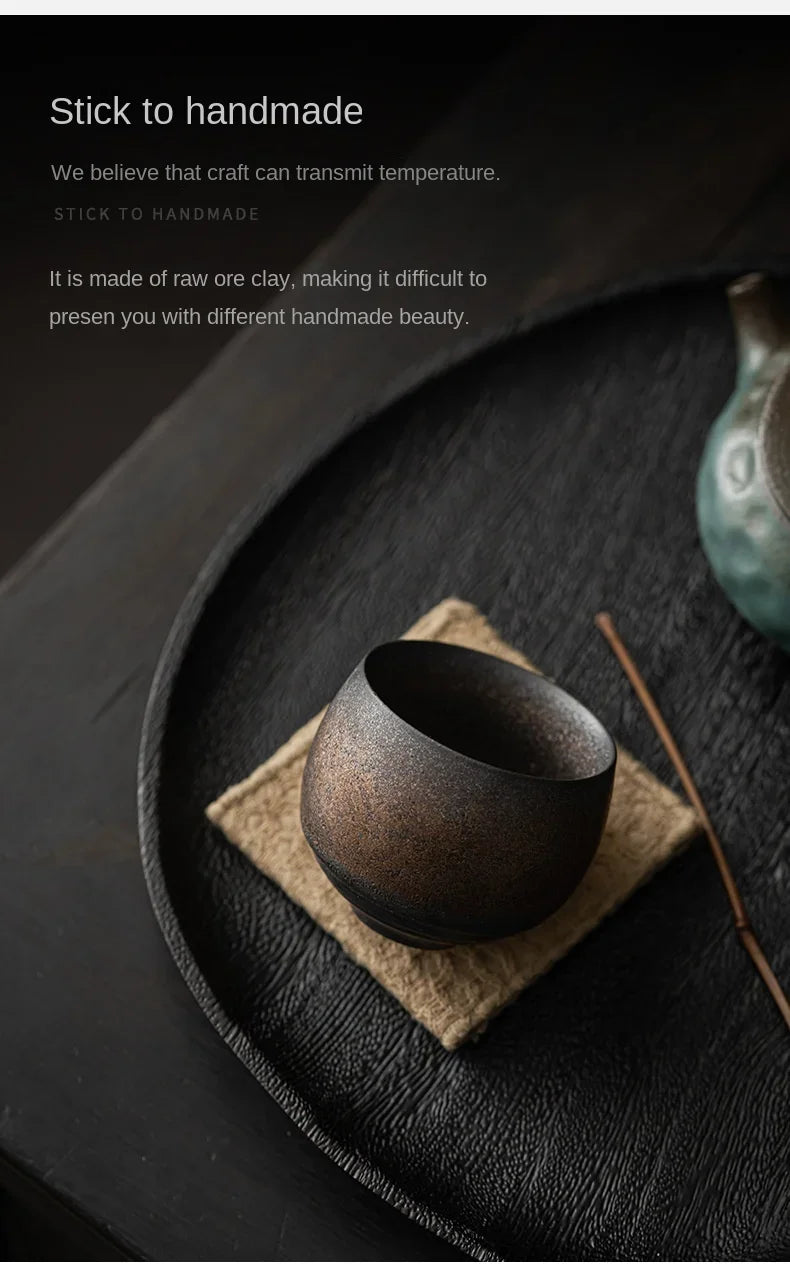 KŌHI-Home Japanese Handmade Stoneware Teacup – 1 Piece