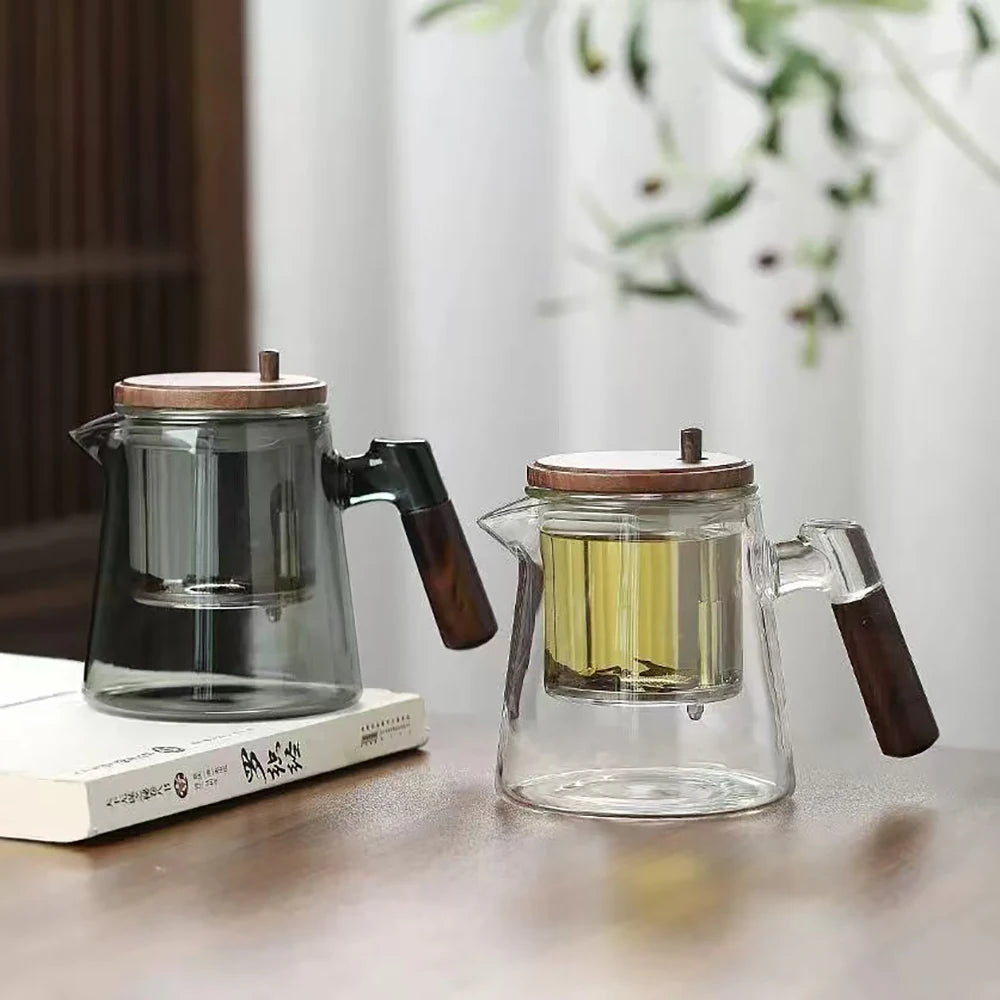 KŌHI-Home Glass Teapot with One-Click Tea Separation — 650ml