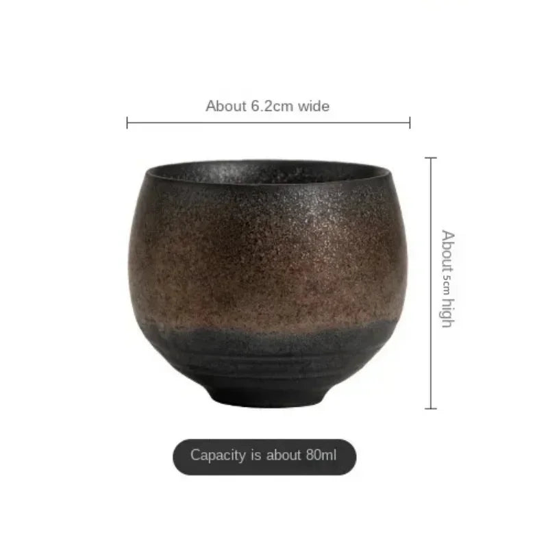 KŌHI-Home Japanese Handmade Stoneware Teacup – 1 Piece