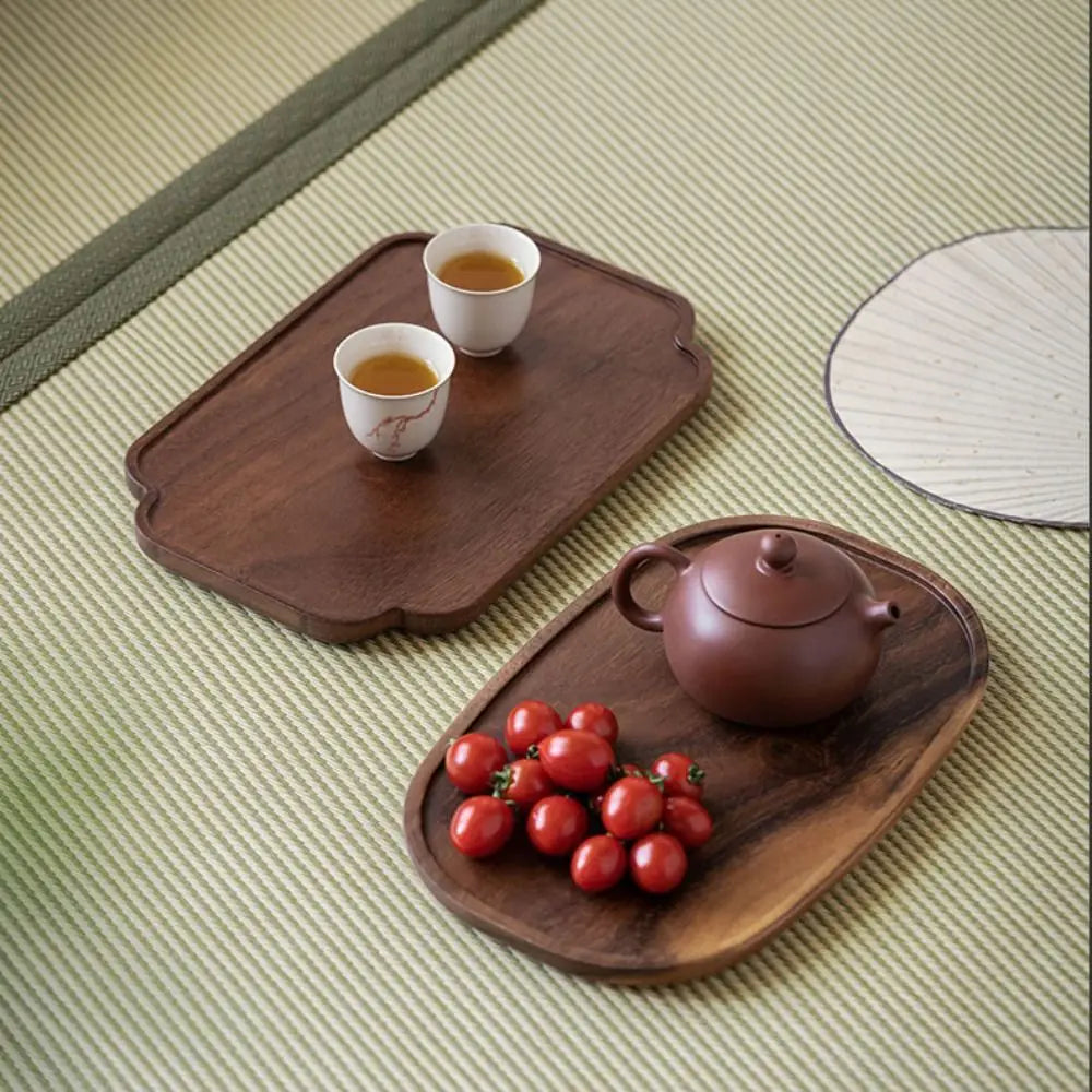KŌHI-Home Walnut Wood Tea Tray - Serving Plate