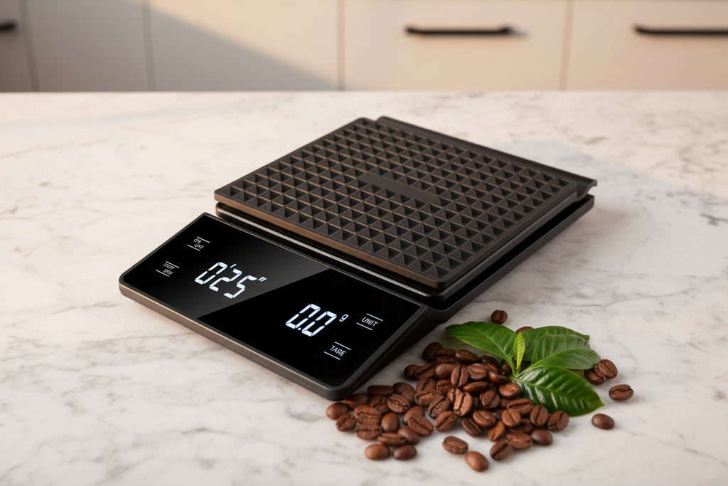 KŌHI-Home Digital Coffee Scale with Timer – Precision Scale for Pour Over, Drip & Espresso (3 kg / 0.1 g)