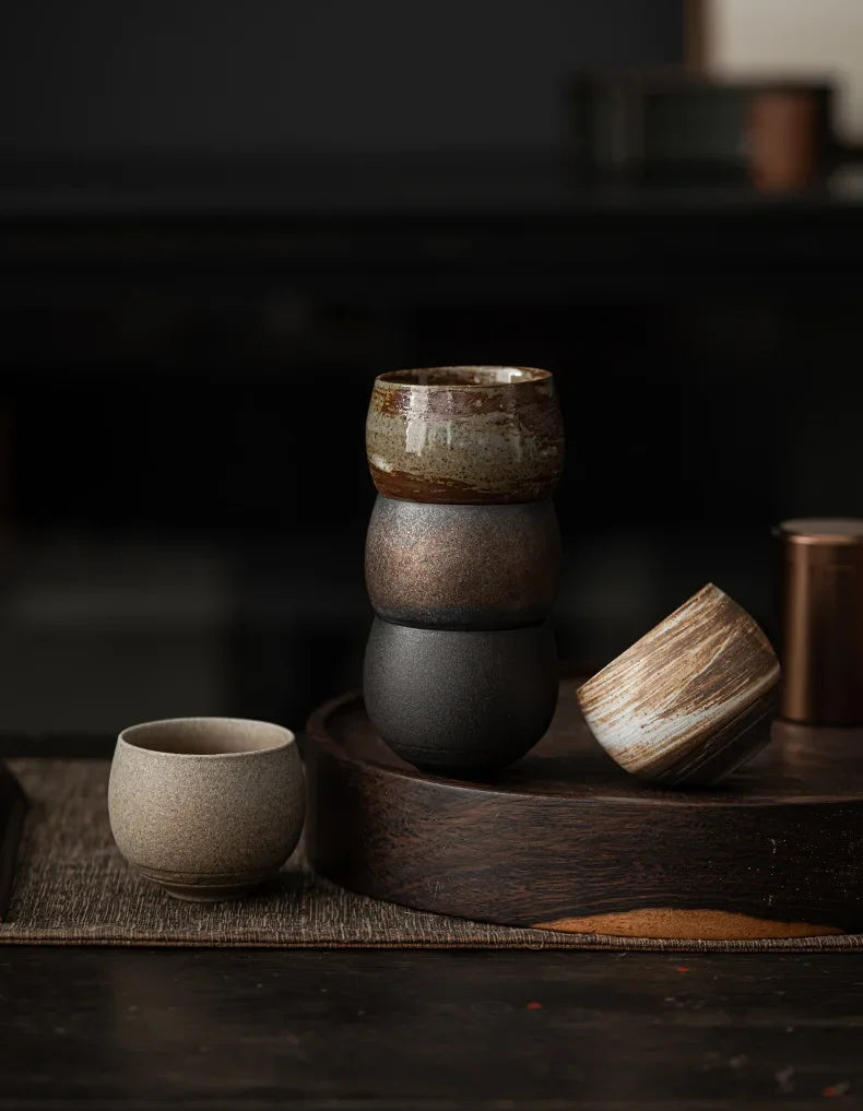 KŌHI-Home Japanese Handmade Stoneware Teacup – 1 Piece