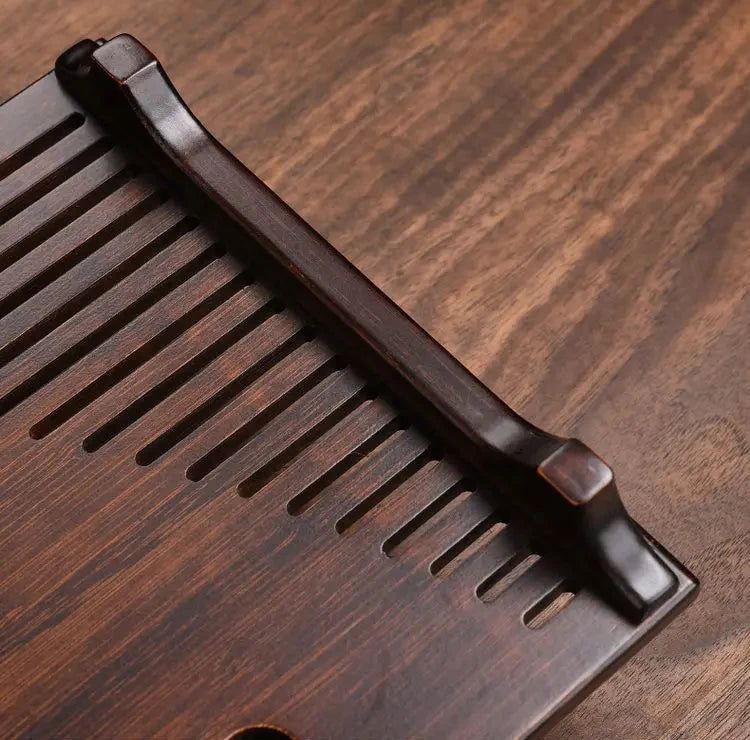 KŌHI-Home Yixing Keramik-Kung-Fu-Teeservice (27-teilig) – Chinesisches Teezeremonie-Set mit Teetablett aus Massivholz