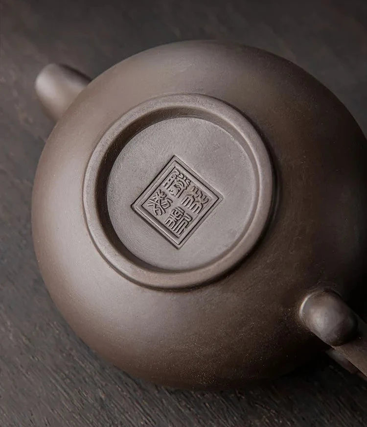 KŌHI-Home Yixing Keramik-Kung-Fu-Teeservice (27-teilig) – Chinesisches Teezeremonie-Set mit Teetablett aus Massivholz