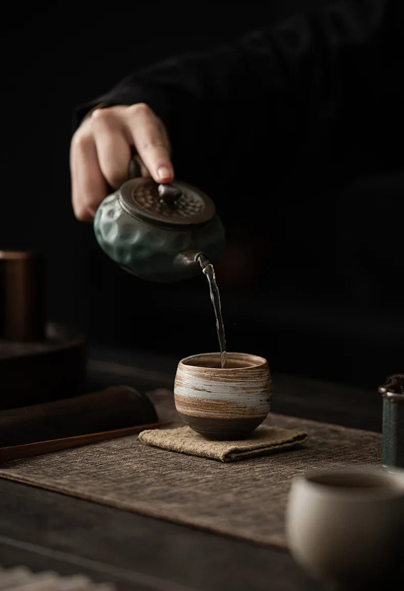 KŌHI-Home Japanese Handmade Stoneware Teacup – 1 Piece