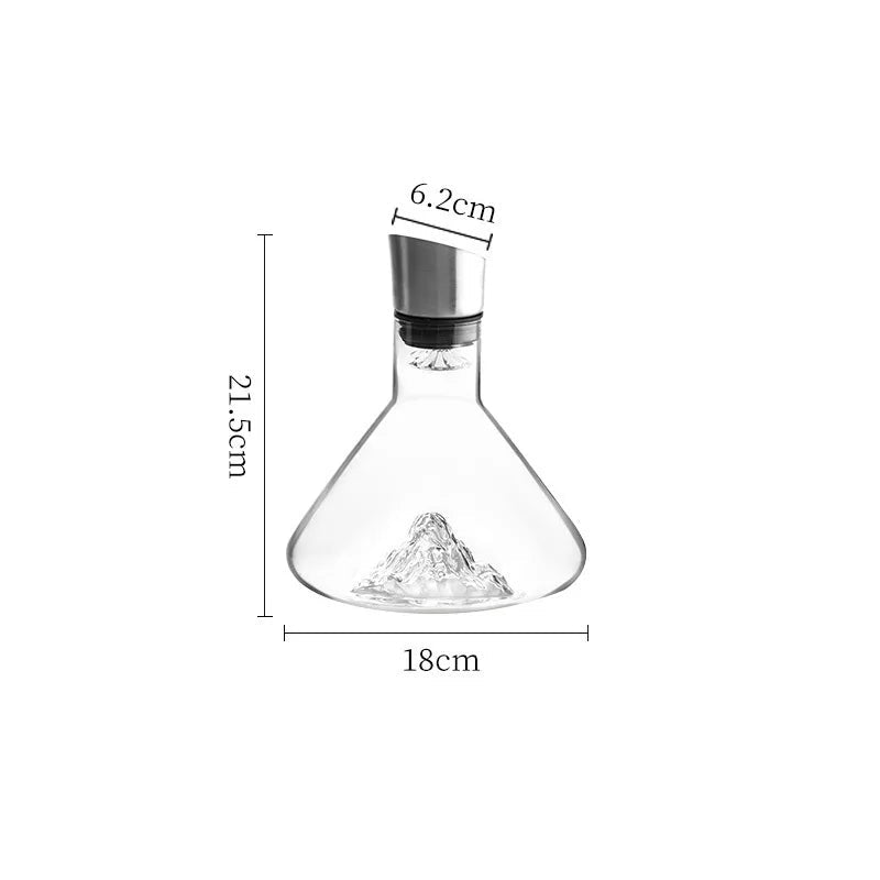 KŌHI-Home Iceberg Crystal Whiskey Decanter — 1500ml
