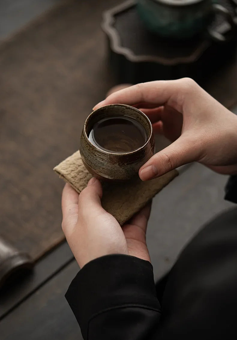 KŌHI-Home Japanese Handmade Stoneware Teacup – 1 Piece