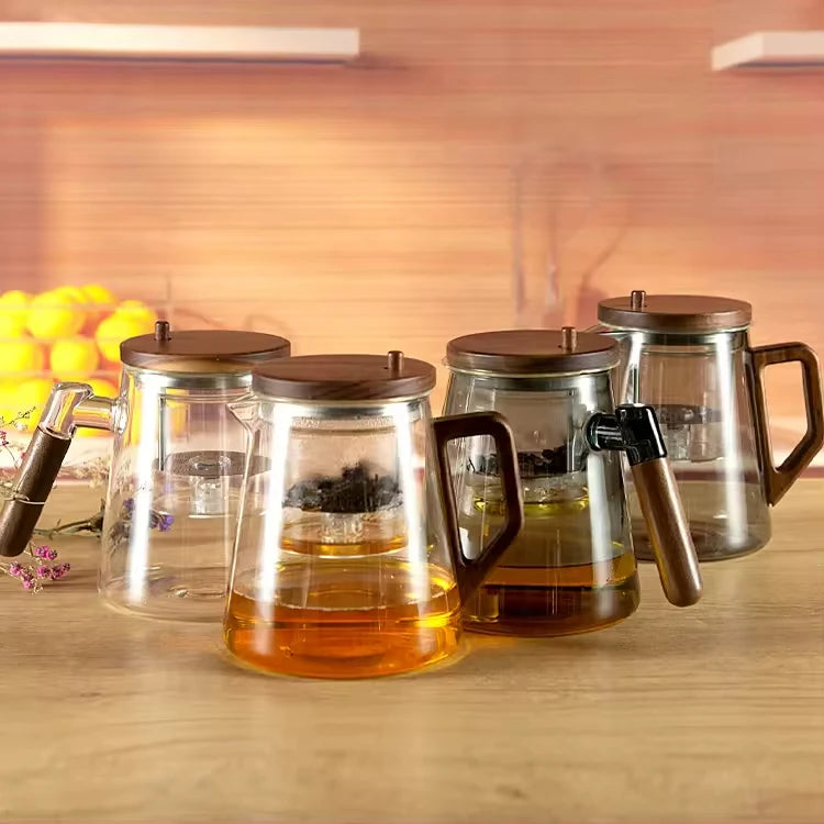 KŌHI-Home Glass Teapot with One-Click Tea Separation — 650ml