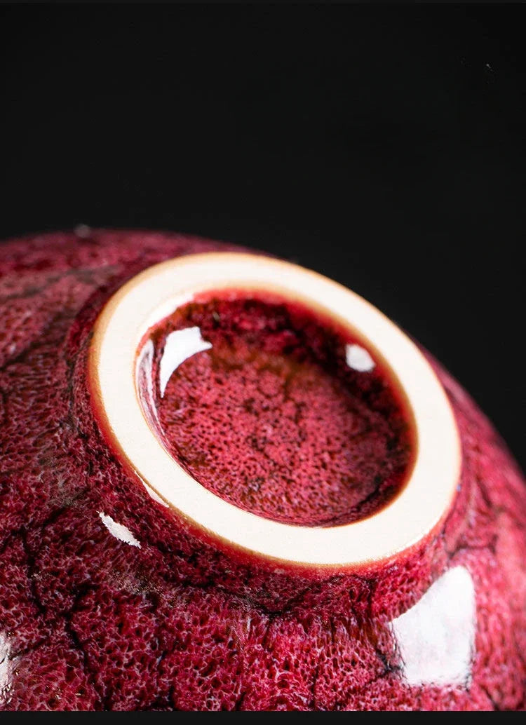 KŌHI-Home Four Seasons Kiln-Transformed Ceramic Tea Cups – Gift Set of 4