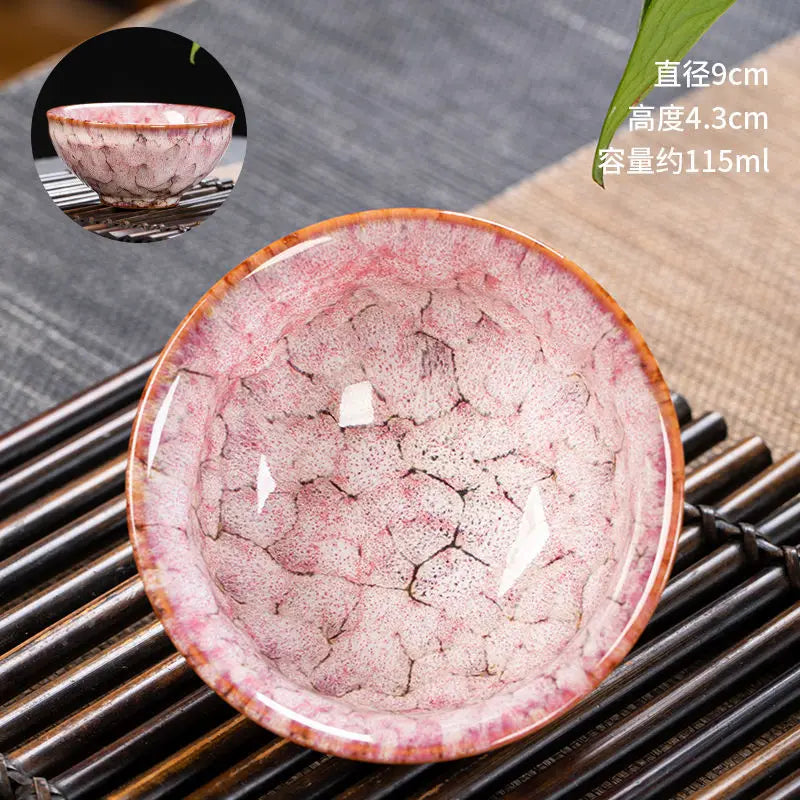 KŌHI-Home Four Seasons Kiln-Transformed Ceramic Tea Cups – Gift Set of 4