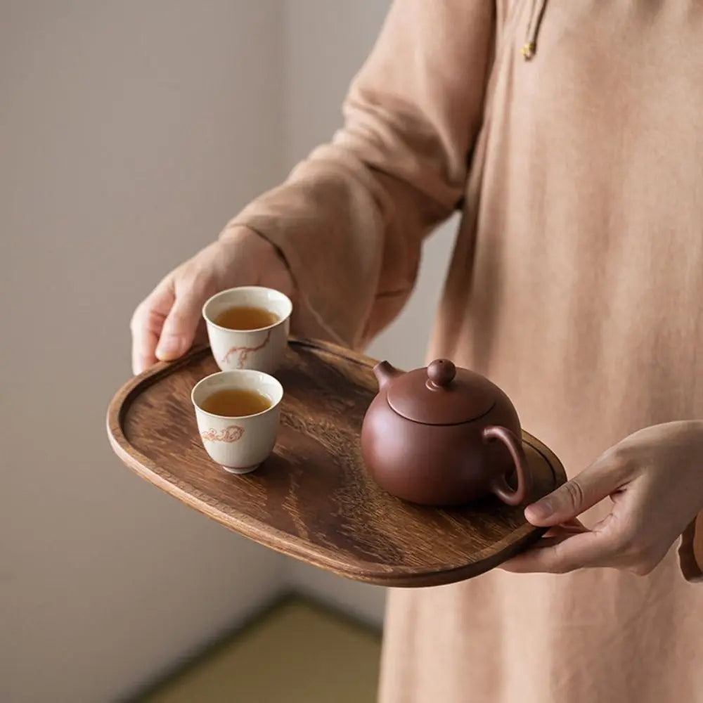 KŌHI-Home Walnut Wood Tea Tray - Serving Plate