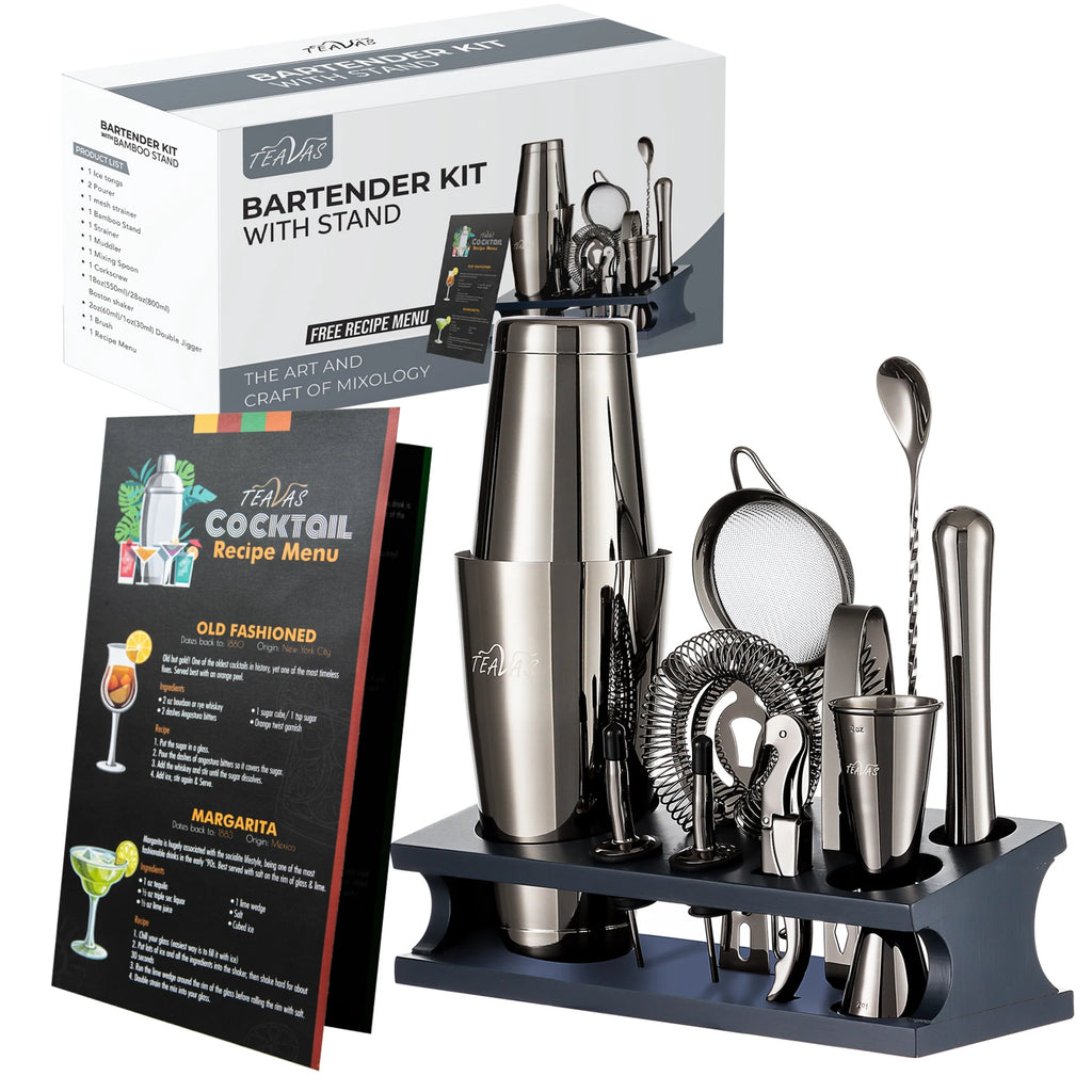 KŌHI-Home Mixology Bartender Kit (25-Piece) – Cocktail Shaker &amp; Japanese-Style Jigger Set