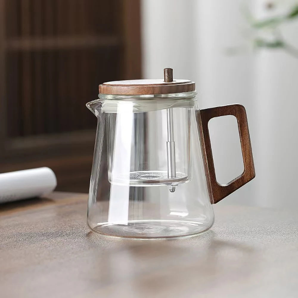 KŌHI-Home Glass Teapot with One-Click Tea Separation — 650ml