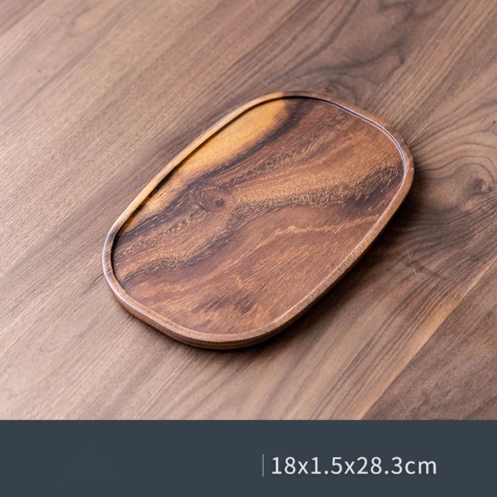 KŌHI-Home Walnut Wood Tea Tray - Serving Plate