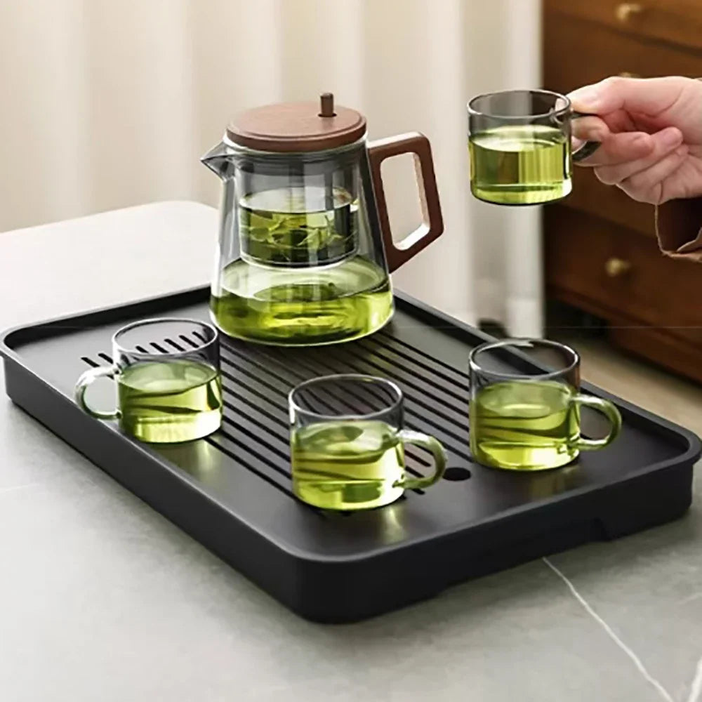 KŌHI-Home Glass Teapot with One-Click Tea Separation — 650ml