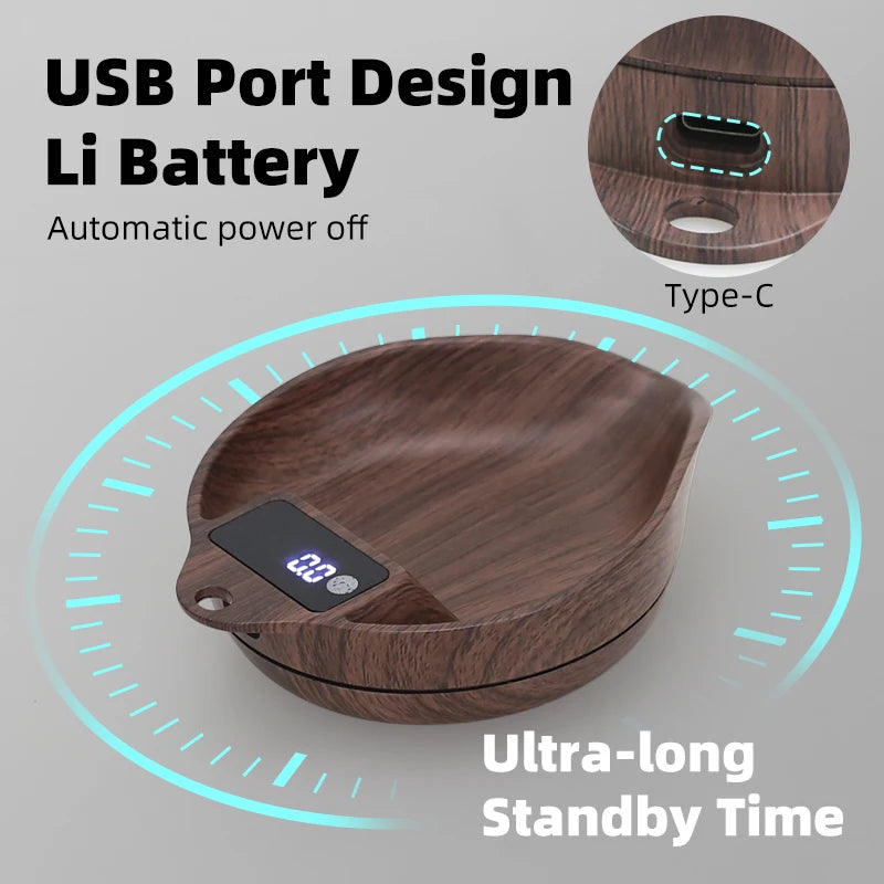 KŌHI-Home Digital Coffee Scale – Precision Bean &amp; Espresso Scale with Display Tray (0.1 g Accuracy)