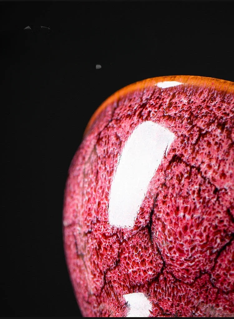 KŌHI-Home Four Seasons Kiln-Transformed Ceramic Tea Cups – Gift Set of 4