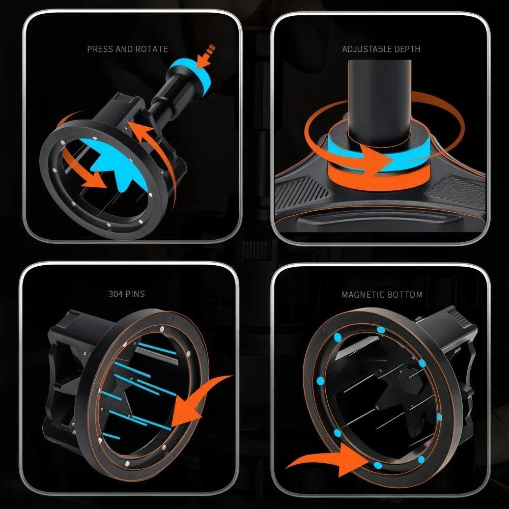 KŌHI-Home Magnetisches WDT-Werkzeug – Rotierende Kaffeeverteilungsnadel mit einstellbarer Höhe