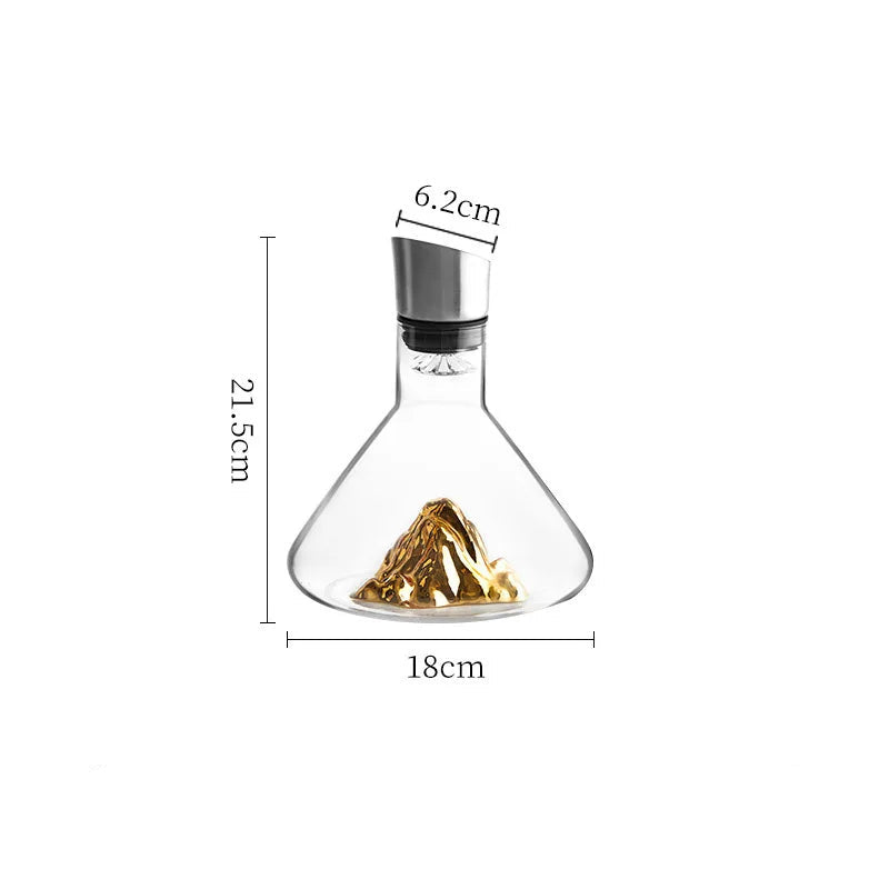 KŌHI-Home Iceberg Crystal Whiskey Decanter — 1500ml