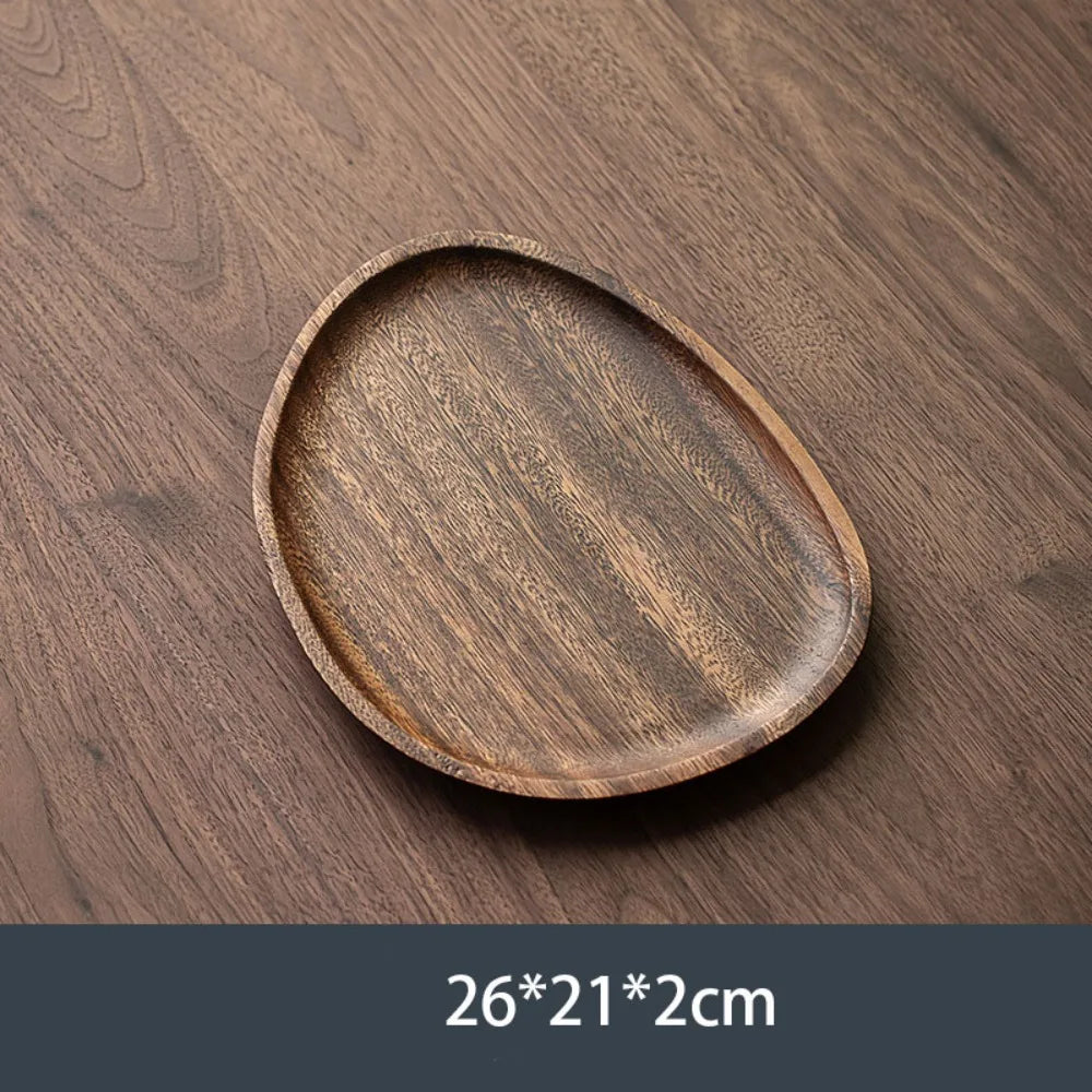 KŌHI-Home Walnut Wood Tea Tray - Serving Plate