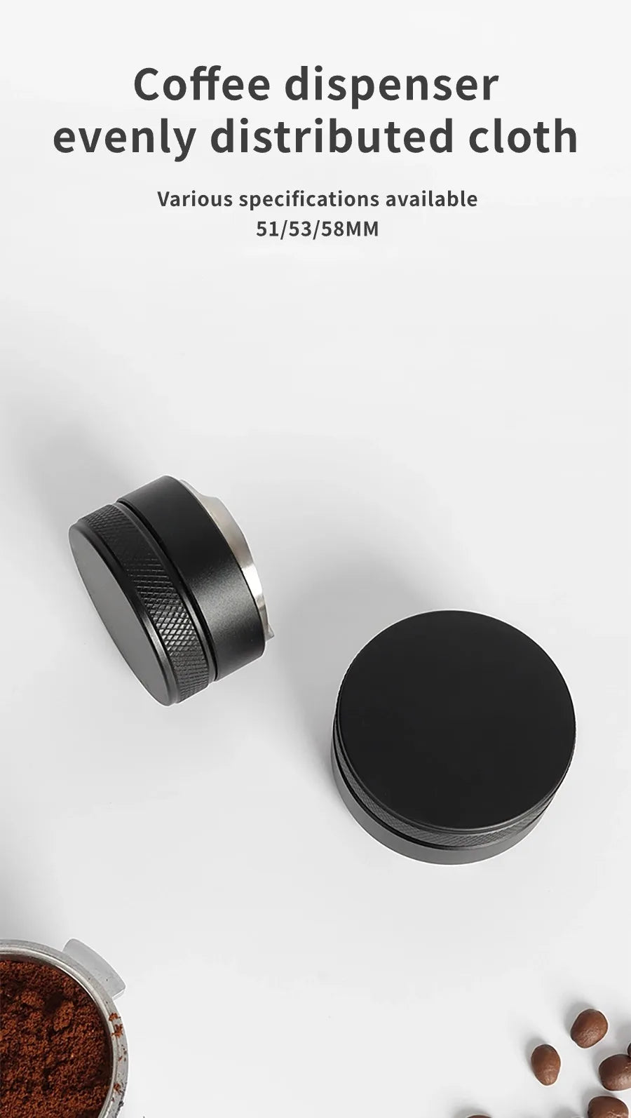 KŌHI-Home Adjustable Espresso Distributor & Palm Tamper