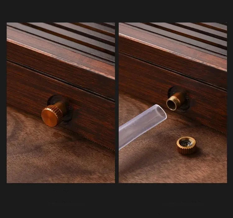 KŌHI-Home Yixing Keramik-Kung-Fu-Teeservice (27-teilig) – Chinesisches Teezeremonie-Set mit Teetablett aus Massivholz