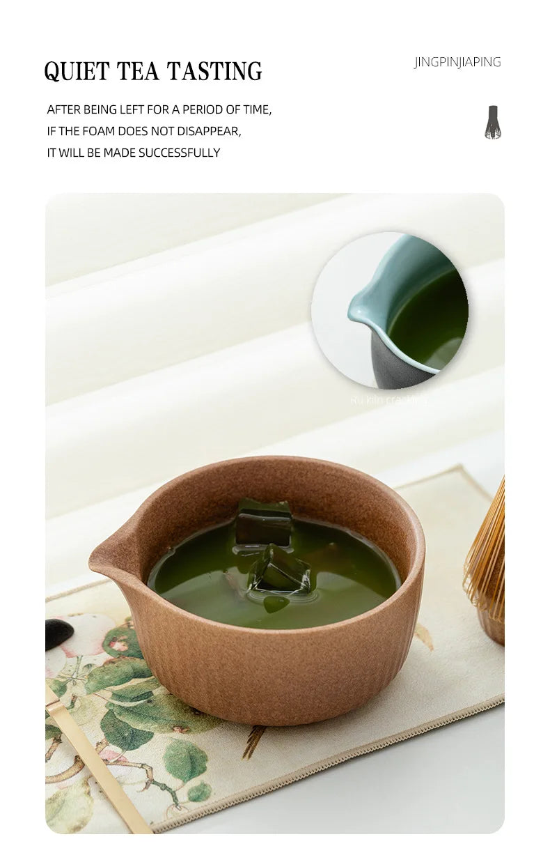 KŌHI-Home Vertical Pattern Matcha Ceremony Set – 8-Piece Kit