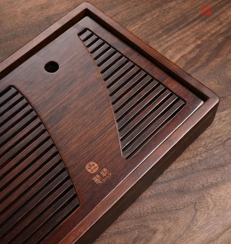 KŌHI-Home Yixing Keramik-Kung-Fu-Teeservice (27-teilig) – Chinesisches Teezeremonie-Set mit Teetablett aus Massivholz