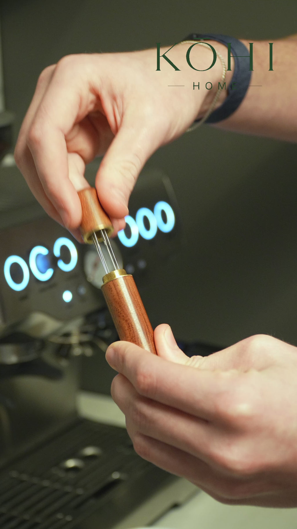 KŌHI-Home Espresso WDT Tool – Stainless Steel Coffee Needle Stirrer &amp; Distributor